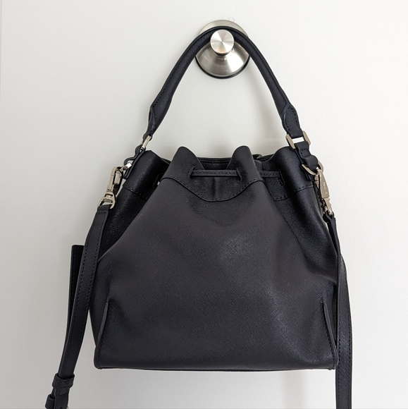agnès b. Saffiano Leather Bucket Bag - Picture 6 of 6